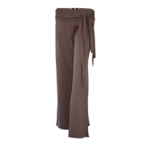 Premium Cotton Pants with Tie Waist and Small Bird Flying Up Print