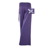 Premium Cotton Pants with Tie Waist and Small Bird Flying Up Print