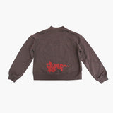 Unisex Hoodless Double Zip Jacket with Dragon - Ku Brands