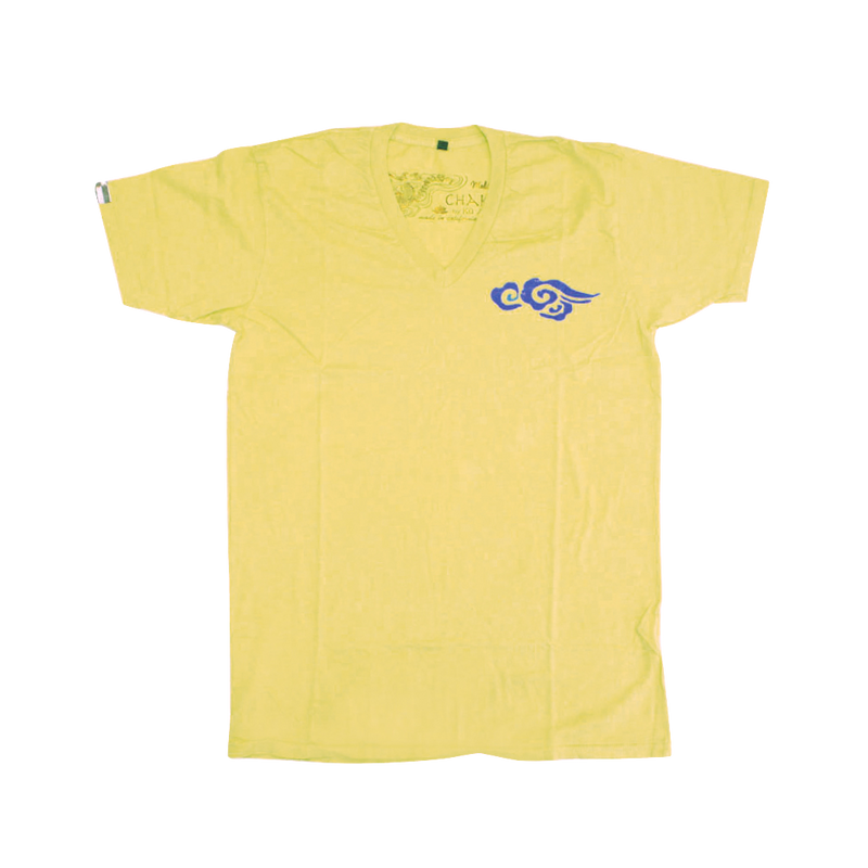 Mens Supima Baby Jersey Cotton V Neck Tee with Ku Cloud