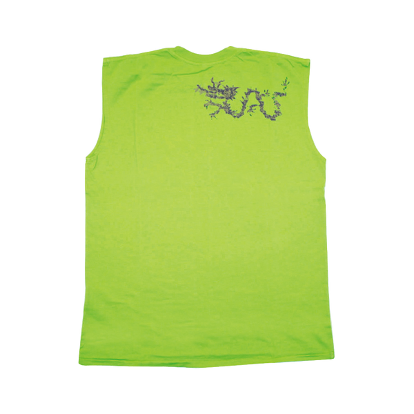 Mens Sleeveless Tee with Ku Bell and Dragon