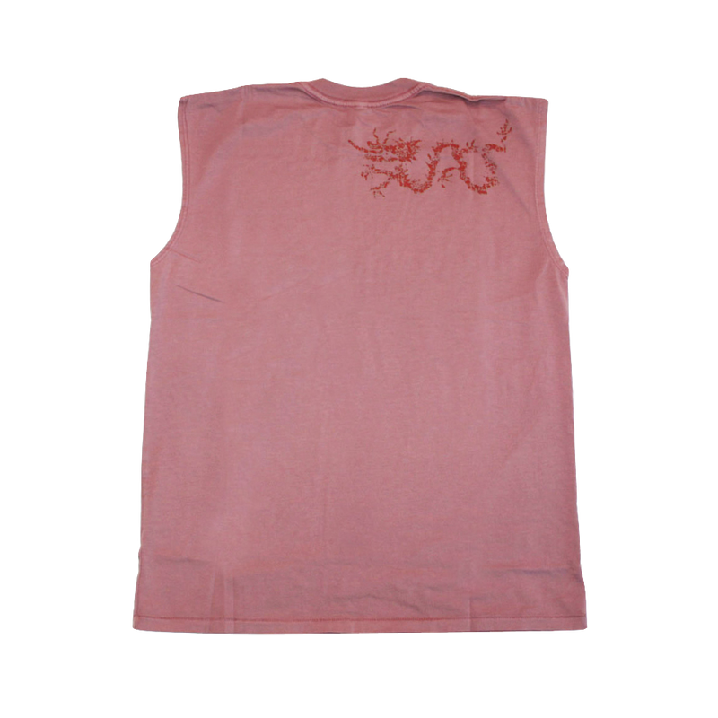 Mens Sleeveless Tee with Ku Bell and Dragon