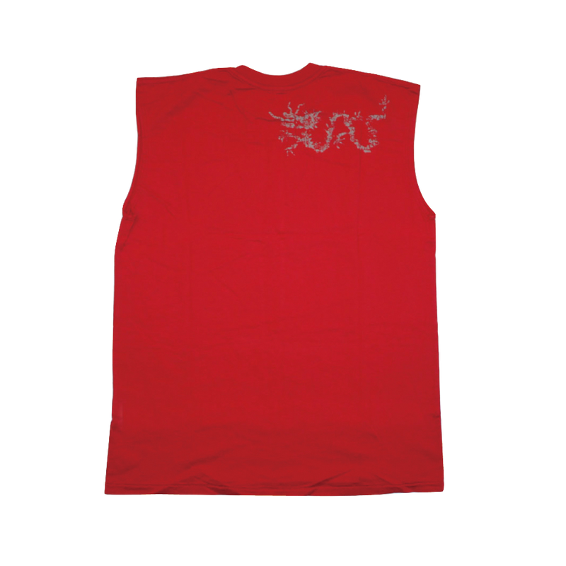 Mens Sleeveless Tee with Ku Bell and Dragon