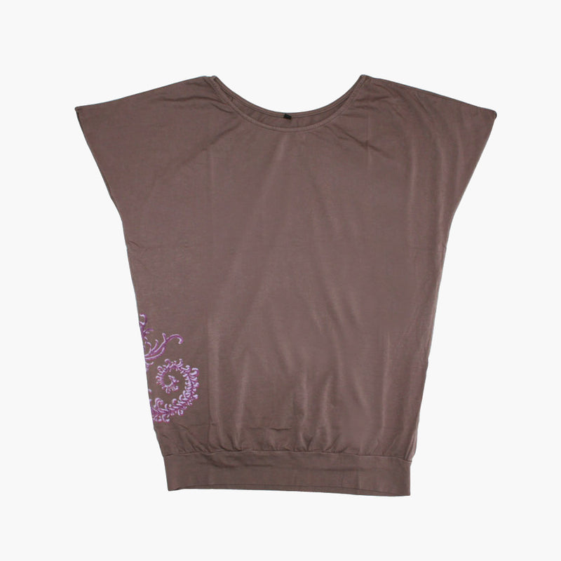 Ladies Oversized Tee with Vine - Ku Brands