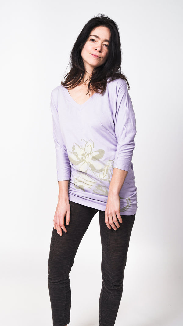 Chakura Lotus 3/4 Sleeve Airy Top