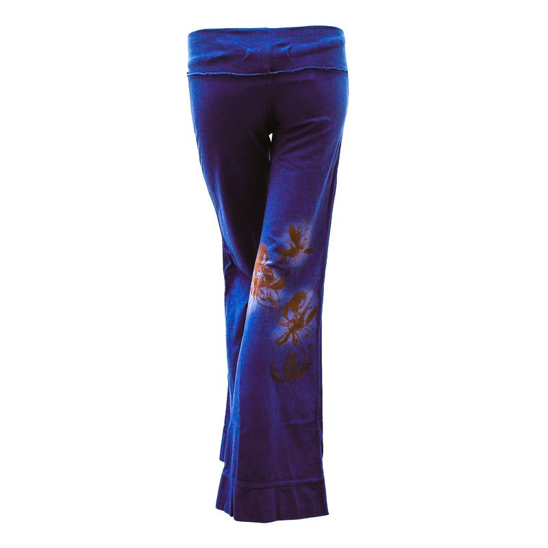 Ku Ladies Lotus Pants, French Terry Pants Navy Back