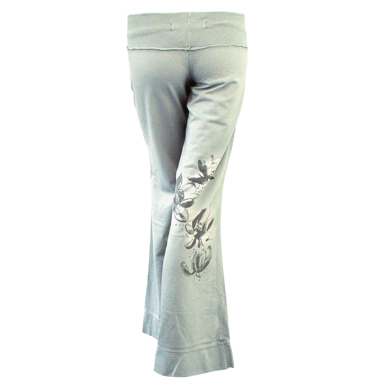 Ku Ladies Lotus Pants, French Terry Pants Light Gray