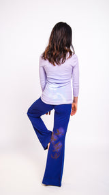 Ku Ladies Lotus Pants, French Terry Pants Navy