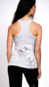 Ku Ladies Lotus Tank Top Light Gray