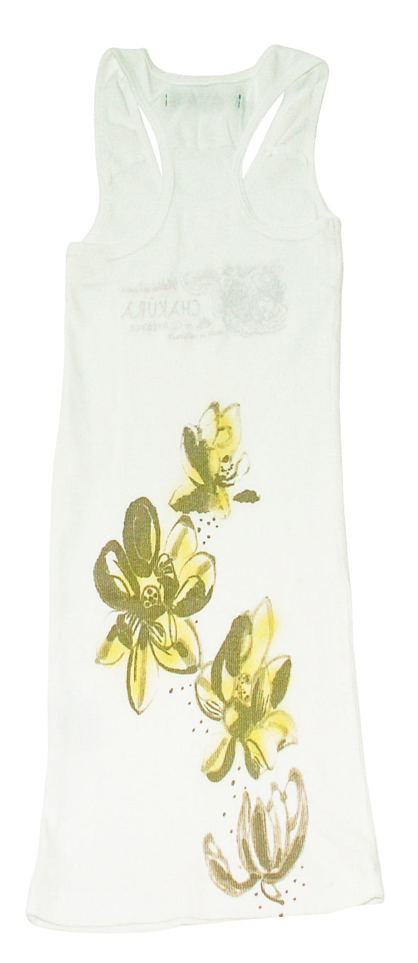 Ku Ladies Lotus Tank Top Whilte