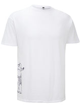 Mens Short Sleeve Round Neck Tee with standing Monk