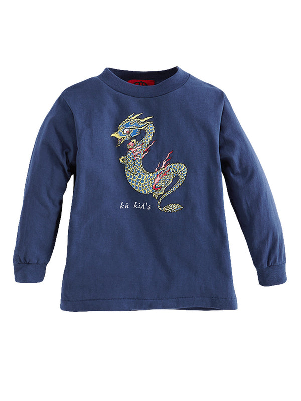 KU KID'S Long Sleeve Baby Dragon Tee - Ku Brands